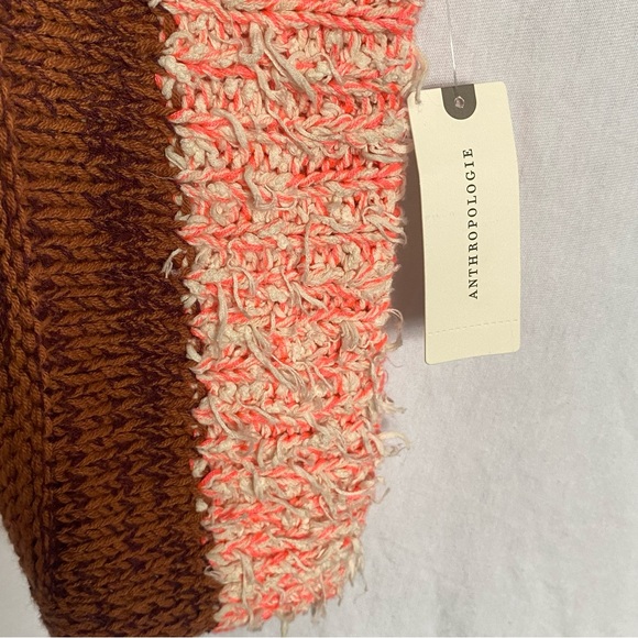 Anthropologie Pilcro Striped Knit Sweater Poncho Top Boho Womens Size Small NWT - Picture 6 of 12